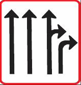 GS814 Lane Direction Guidance Sign