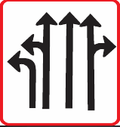 GS819 Lane Direction Guidance Sign