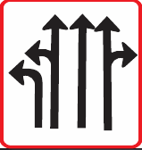 GS819 Lane Direction Guidance Sign