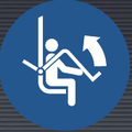 M034 Raise Safety Restraining Bar on Ski Chairlift