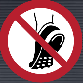 P035 Do Not Wear Metal-Studded Footwear
