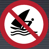 P054 No Windsurfing