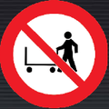 PV08 Hand Trolleys Prohibited