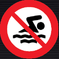 PV24 Swimming Prohibited