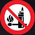 PV26 Lighters and Open Flames Prohibited