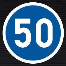 R101 Minimum Speed Sign