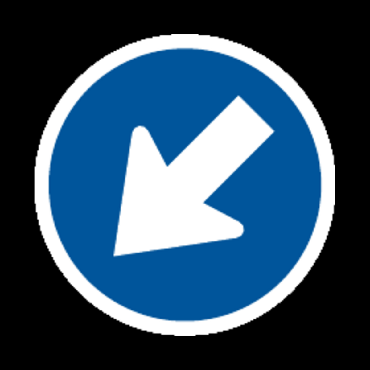 R103 – Keep Left Sign