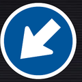 R103 Keep Left Sign