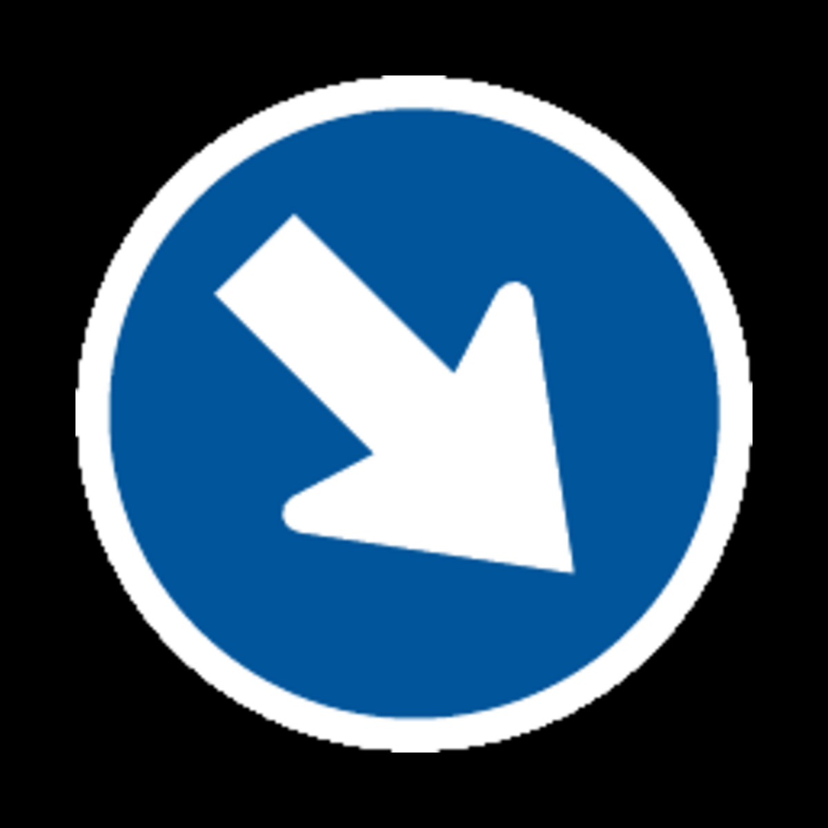 R104 – Keep Right Sign