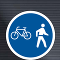 R112 Cyclists & Pedestrians Only Sign