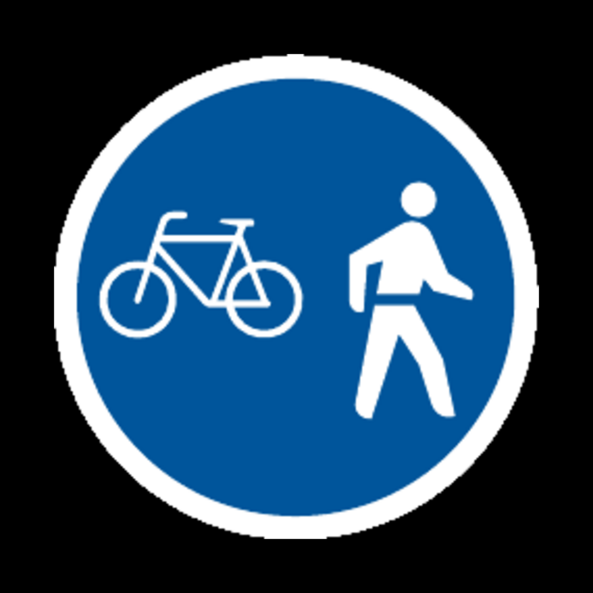 R112 – Cyclists & Pedestrians Only Sign
