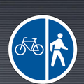 R113 Cyclists & Pedestrians Only Sign