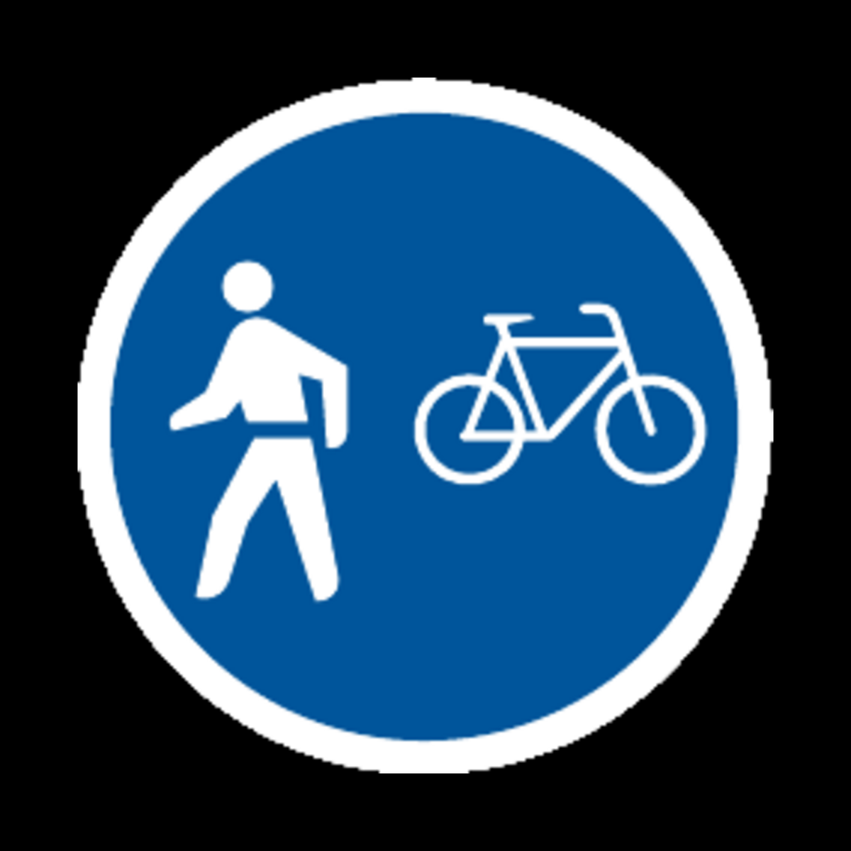 R114 – Cyclists & Pedestrians Only Sign