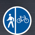 R115 Cyclists & Pedestrians Only Sign