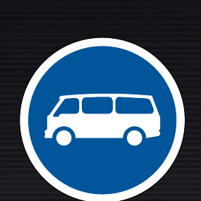 R119 Mini-Buses Only Sign
