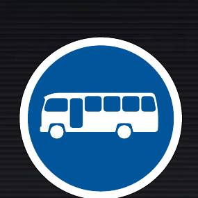 R120 Midi-Buses Only Sign