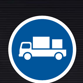 R122 Delivery Vehicles Only Sign