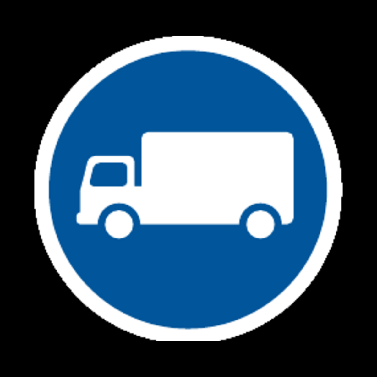 R123 – Goods Vehicle Only Sign