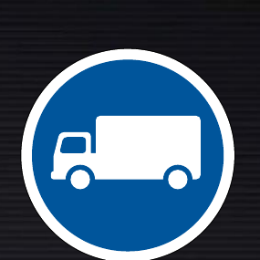 R123 Goods Vehicle Only Sign