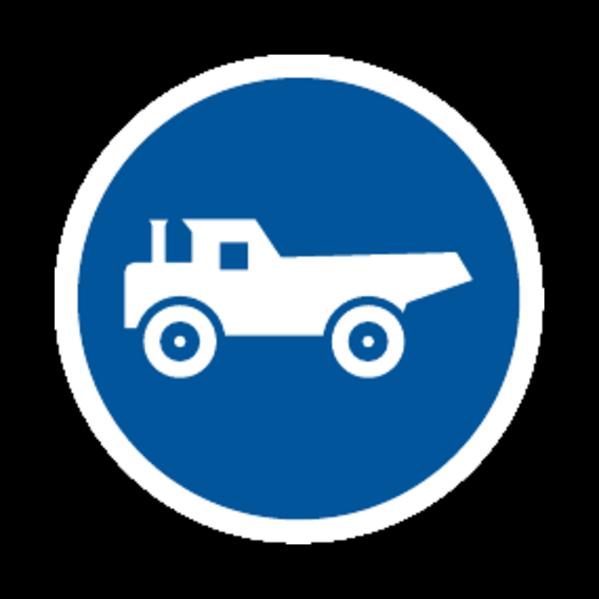 R125 – Construction Vehicles Only Sign