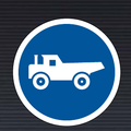 R125 Construction Vehicles Only Sign