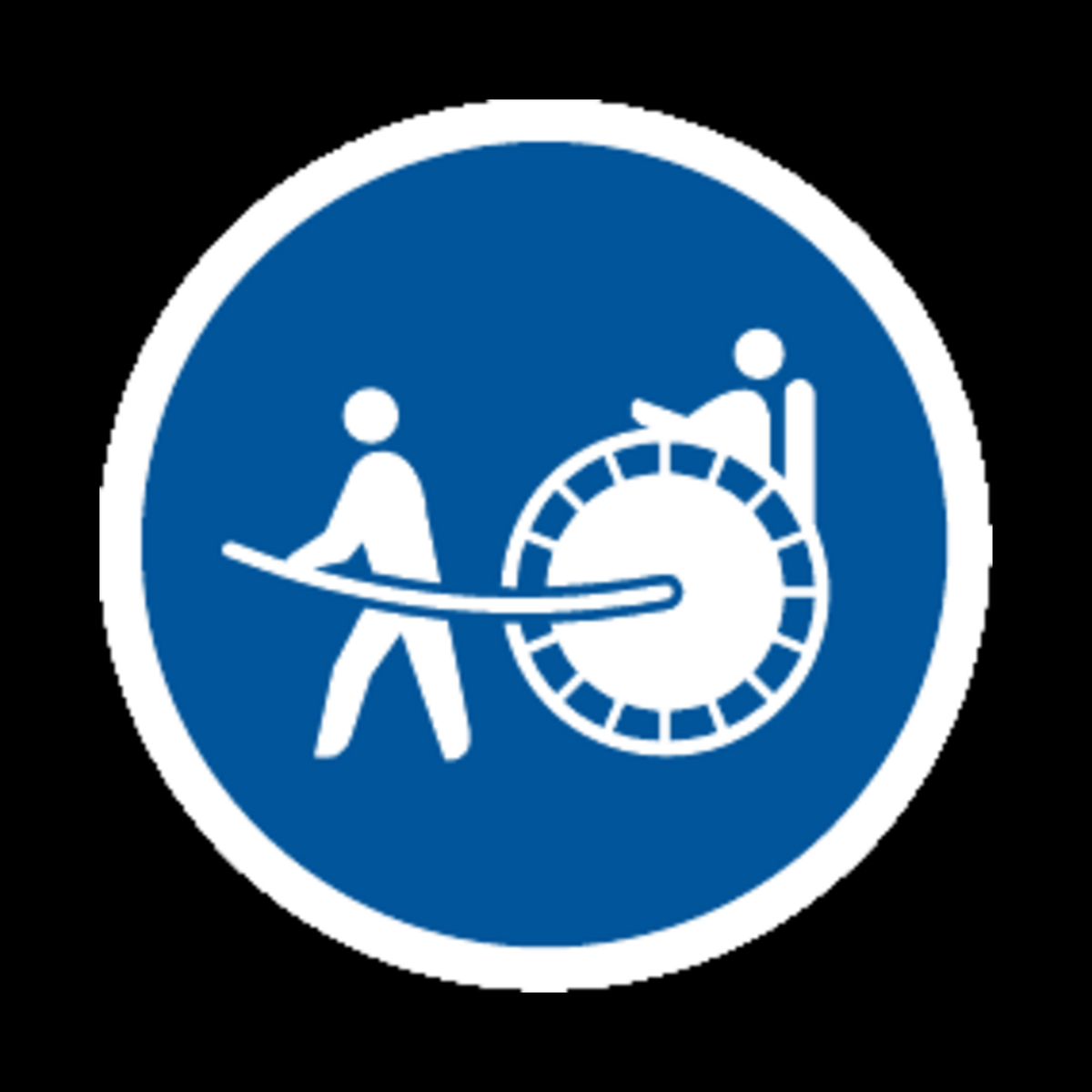 R128 – Rickshaws Only Sign