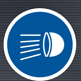 R133 Switch Headlights On Sign