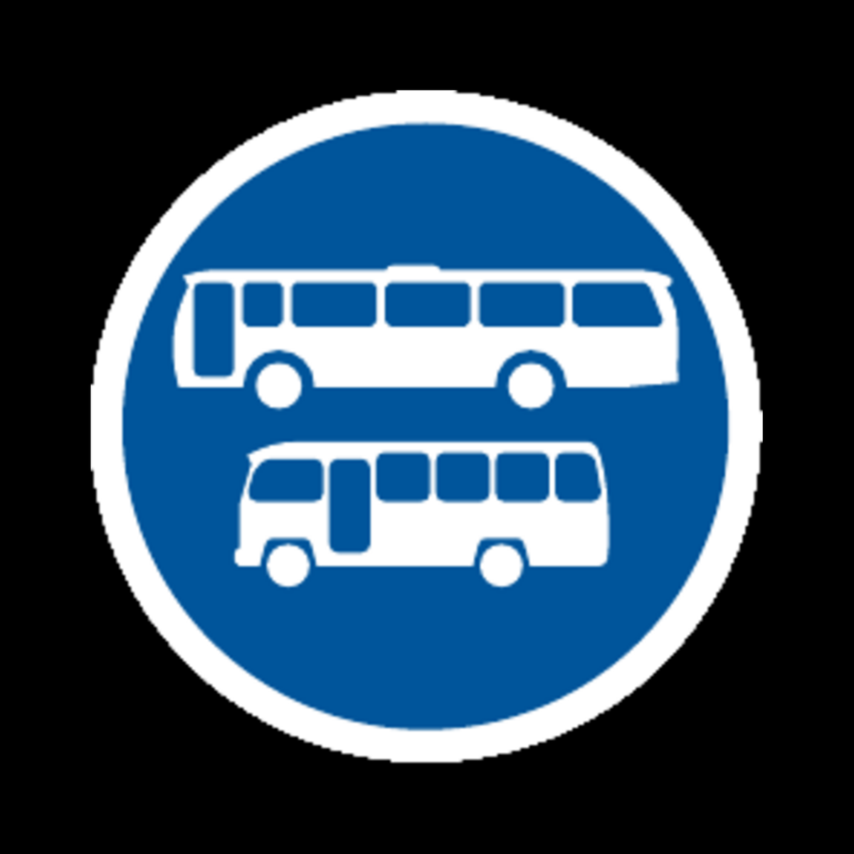 R135 – Buses and Midi-Buses Only Sign