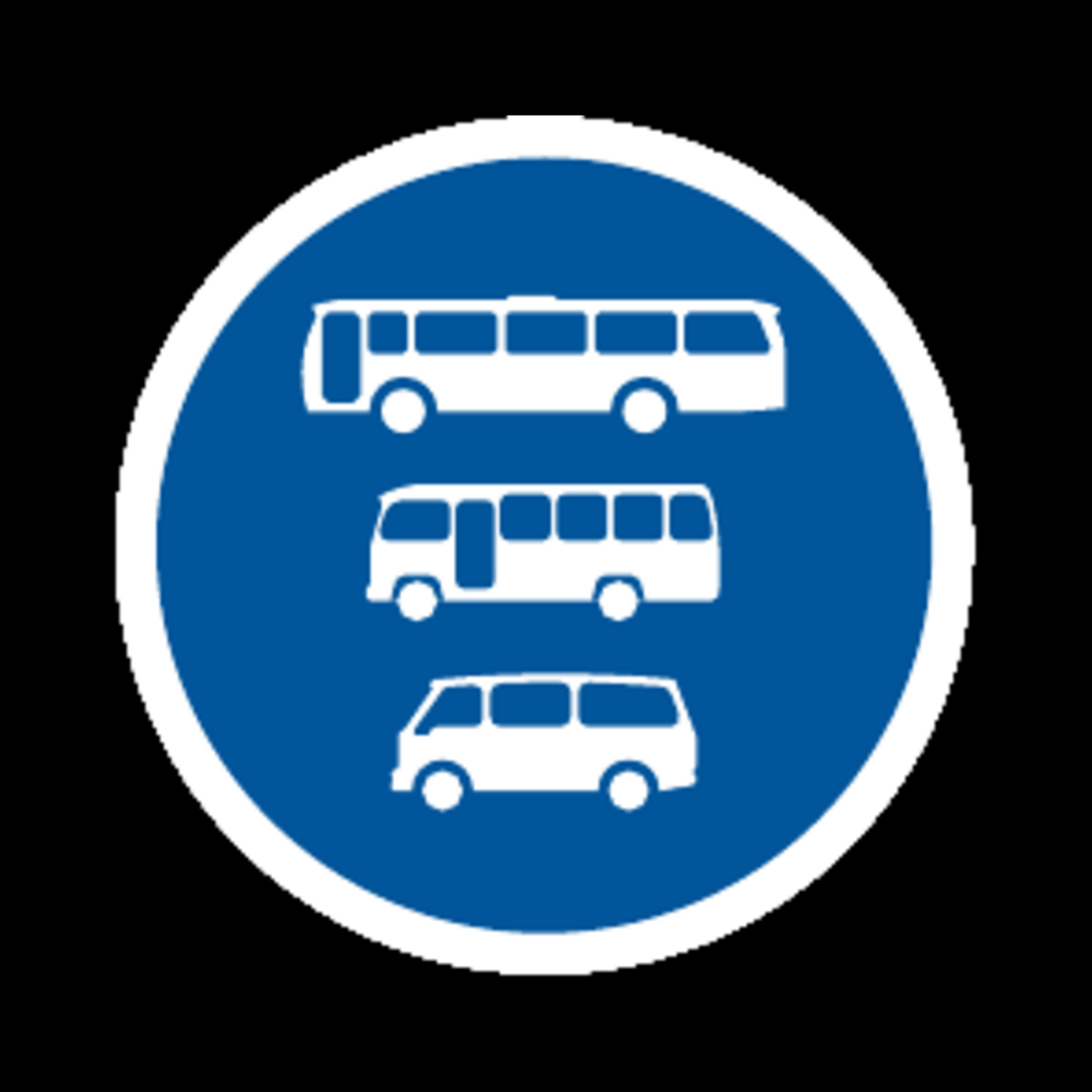 R136 – Buses, Midi-Buses and Mini-Buses Only Sign