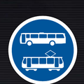R139 Buses & Trams Only Sign