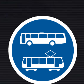 R139 Buses & Trams Only Sign