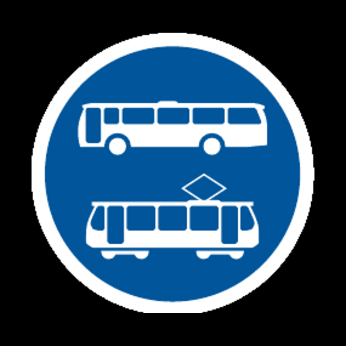 R139 – Buses & Trams Only Sign
