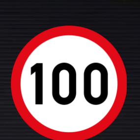 R201 Speed Limit Sign – 100 km/h