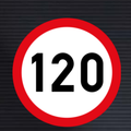 R201 Speed Limit Sign – 120 km/h