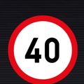 R201 Speed Limit Sign – 40 km/h