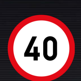 R201 Speed Limit Sign – 40 km/h