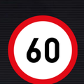R201 Speed Limit Sign – 60 km/h