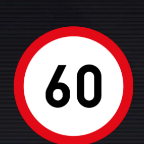 R201 Speed Limit Sign – 60 km/h