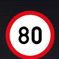 R201 Speed Limit Sign – 80 km/h