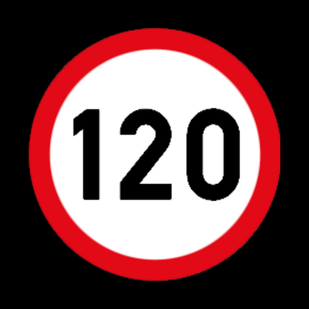 R201 – Speed Limit Sign – 120 km/h