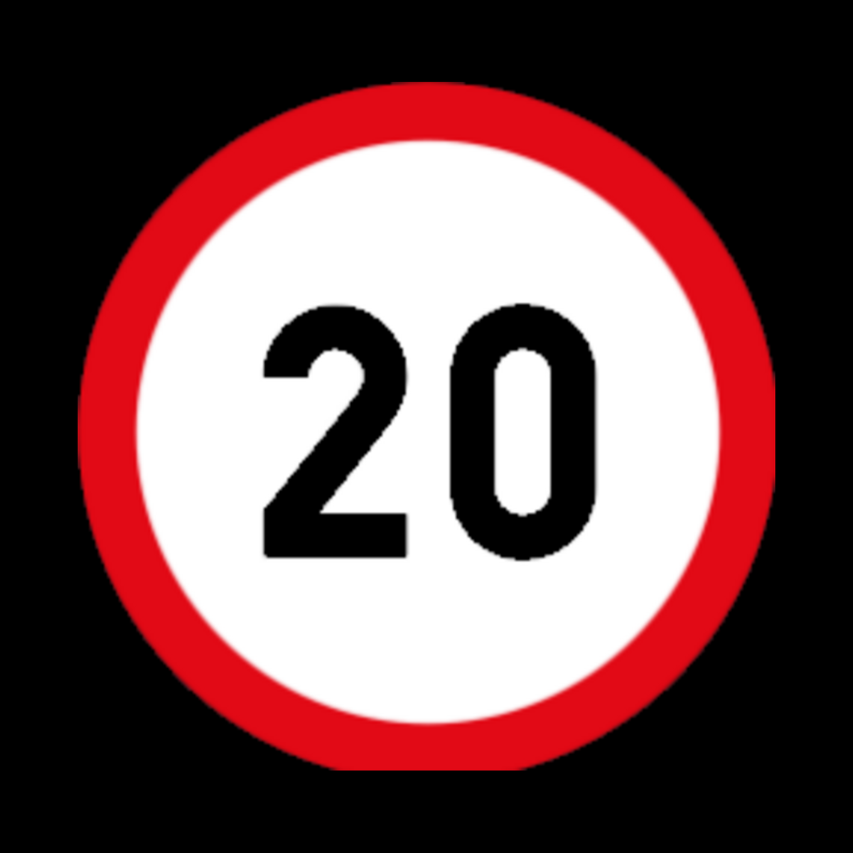 R201 – Speed Limit Sign – 20 km/h