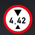 R204 Height Limit Sign