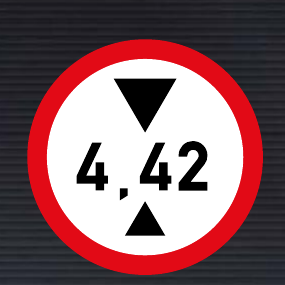 R204 Height Limit Sign