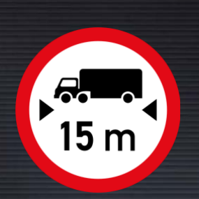 R205 Length Limit Sign