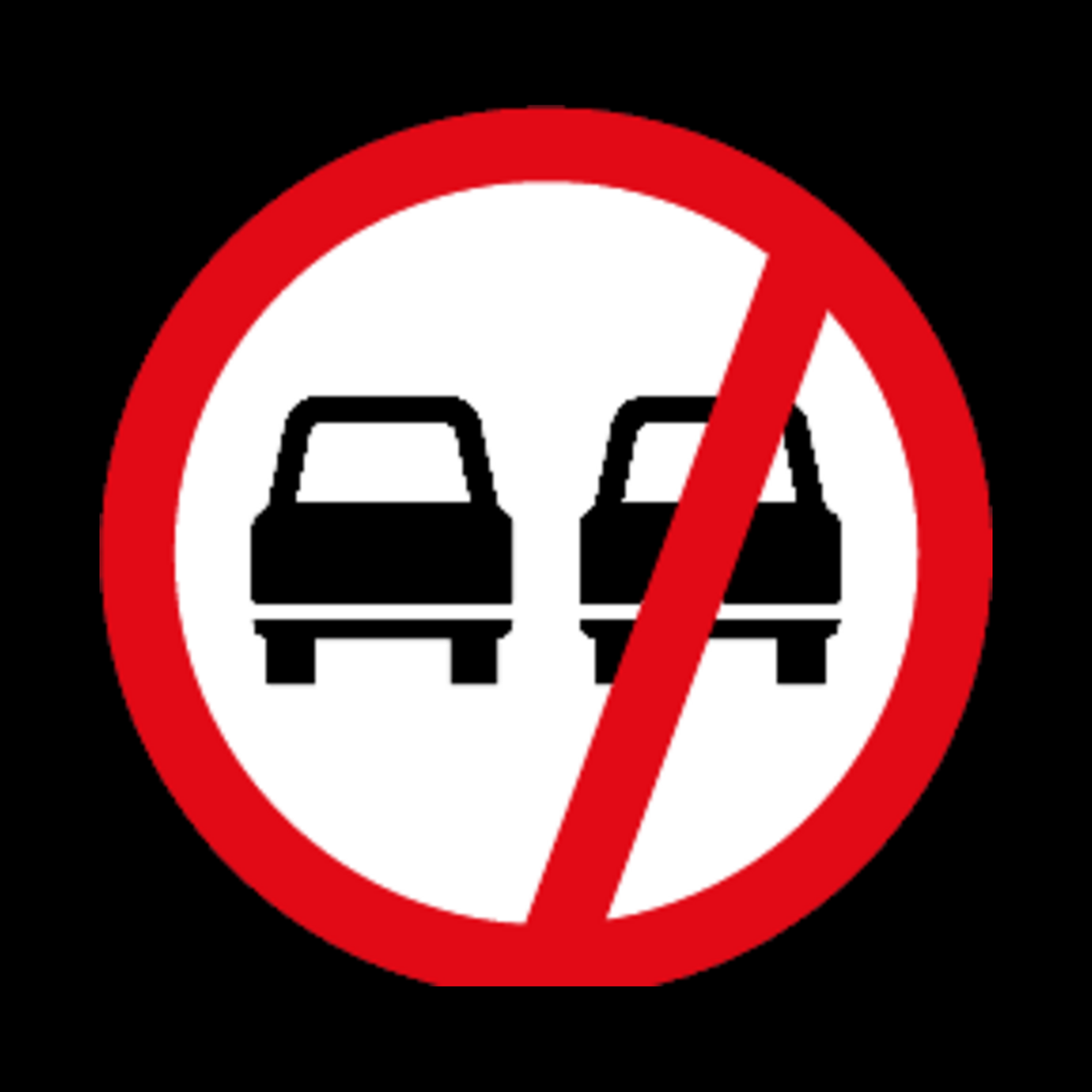 R214 – Overtaking Prohibited Sign