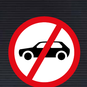 R223 Motor Vehicles Prohibited Sign