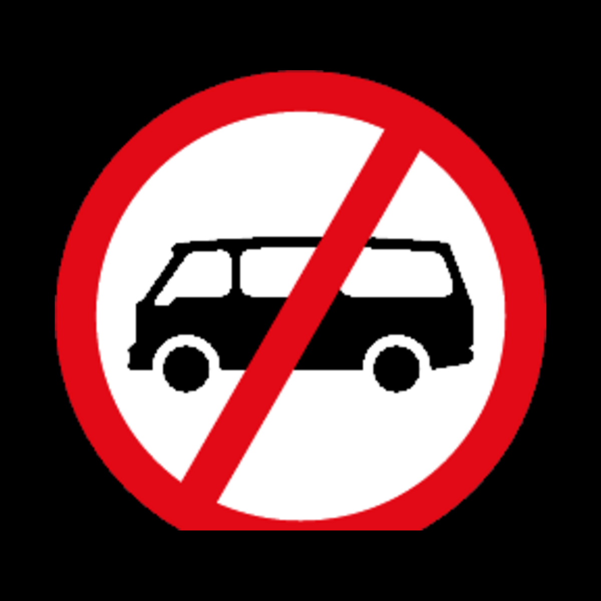 R225 – Mini-Buses Prohibited Sign