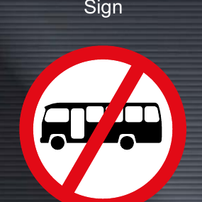 R226 Midi-Buses Prohibited Sign