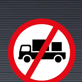 R228 Delivery Vehicles Prohibited Sign