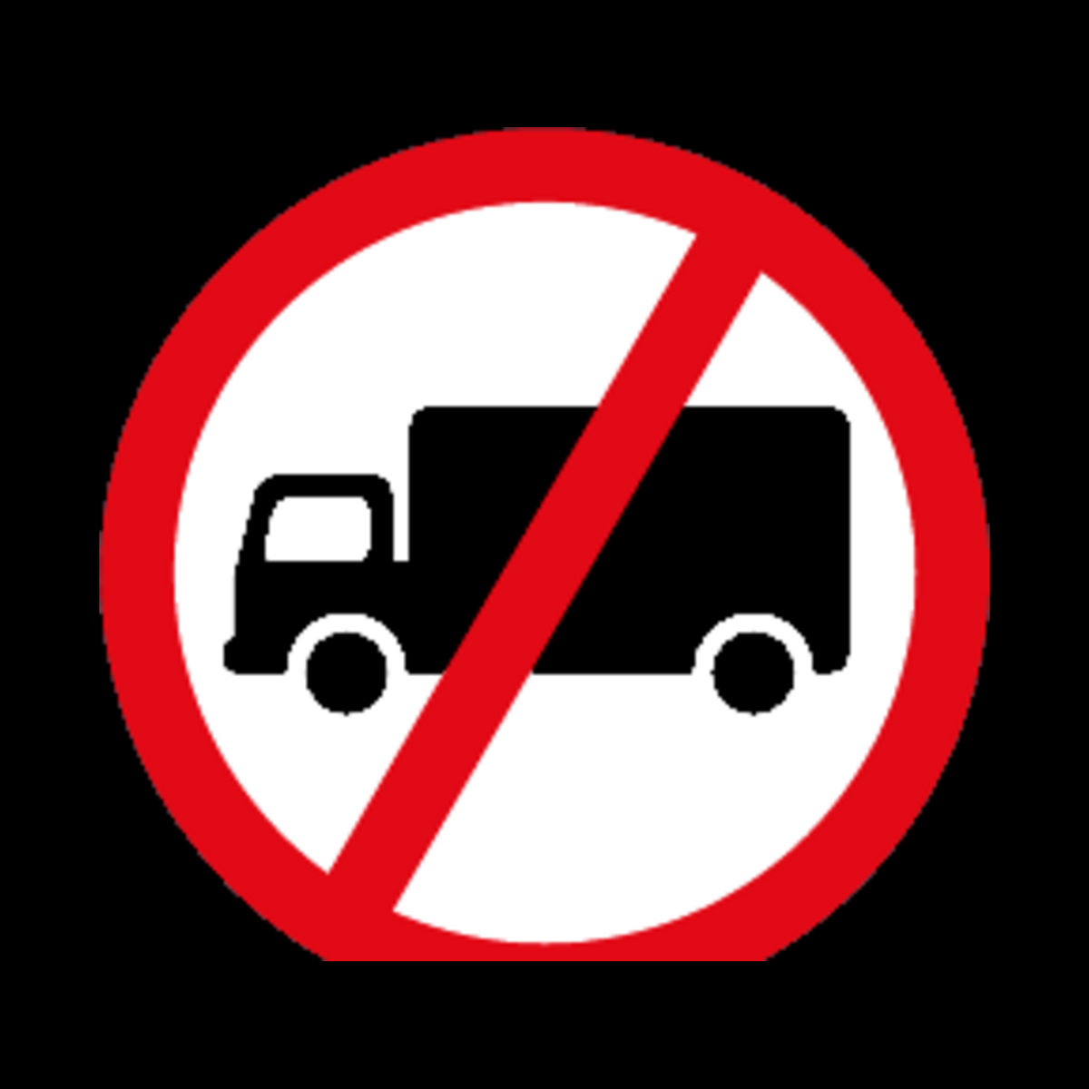 R229 – Goods Vehicles Prohibited Sign